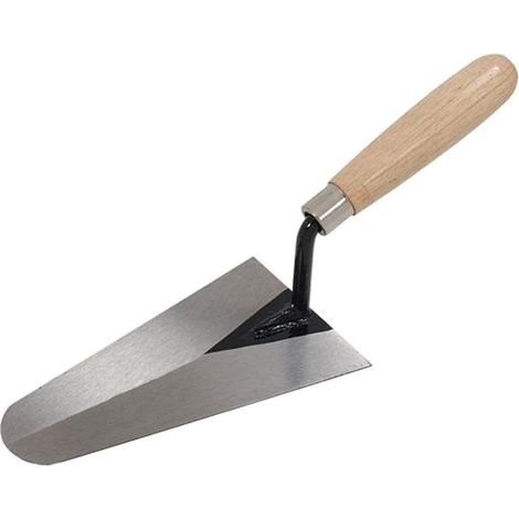 Neilsen 180mm Gauging Rounded Trowel Precision Polished Cement Bricklaying 7" (1/2)