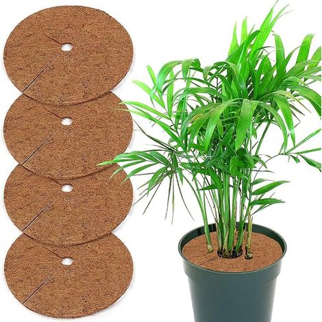 Tapis de Paillage en Fibre de Coco, Tapis de Coco Plantes, Protection en Noix de Coco, Protection Hivernale Résistante, Mauvaises Herbes Gel, Tapis en Coco pour Plante Pot Gazon (1/5)