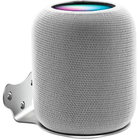Support mural anti-rayures pour enceinte connectée HomePod 2 A - Argent (1/5)