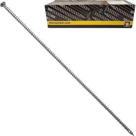 Vis Charpente Bois CPS, 8 x 380 mm, Filetage Total Torx, Tête Fraisée, Boîte 50 Pièces (1/5)