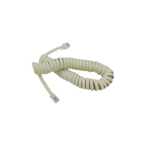PROLUNGA ESTENSIBILE TELEFONICA PLUG 4/4- - mt.2 colore avorio - 2 pezzi