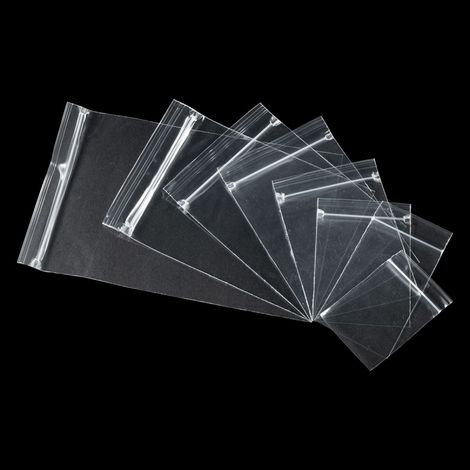 100 bolsas transparentes resellables de polipropileno (PP), de 5,1 milésimas de pulgada de grosor, perfectas para joyas, ropa y regalos. (1/5)