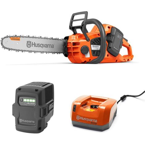 Pack tronçonneuse Husqvarna 435i + batterie BLi30 + chargeur QC250 - coupe 35 cm (1/2)