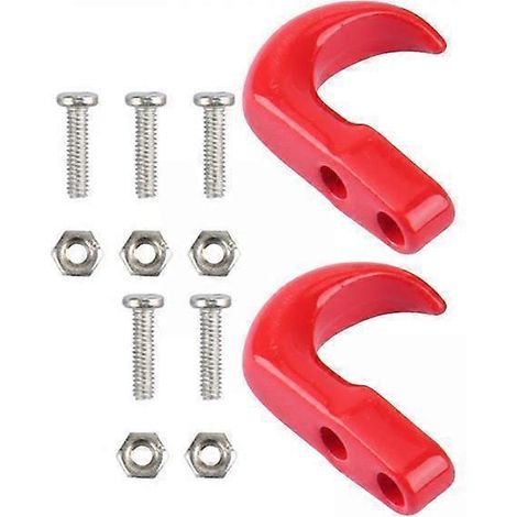 à 4 par paquet (2 x 1/24) manilles de remorque et crochets de sauvetage, compatibles avec les pièces de camion SCX24. (1/5)