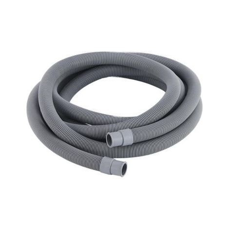 Tuyau Machine à Laver et Lave Vaisselle 1 5 m, Rallonge de Tuyau de Vidange Ø 20mm, Flexible de Vidange avec raccord de tuyau et colliers, Pour Laveuse, Lave Vaisselle et Sécheuse