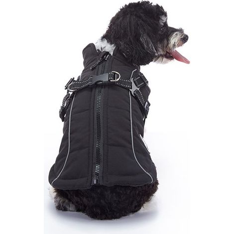 Cappotto invernale caldo per cani. Foderato in lana, caldo cappotto invernale, riflettente e impermeabile, per cani di piccola e grande taglia, cappotto antivento per esterni. (1/5)