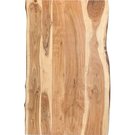 Dessus de table Bois d'acacia massif 100x(50-60)x3,8 cm (1/5)
