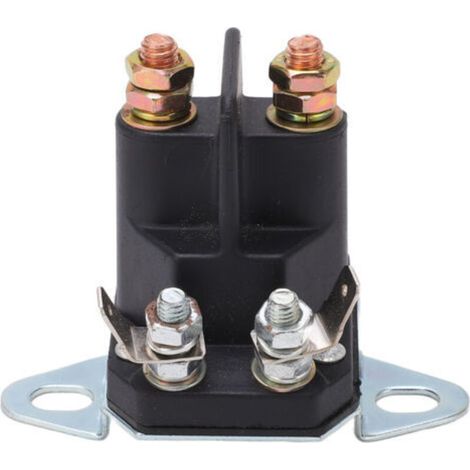 Relais de solénode de démarreur ABS botier bobine de cuivre remplacement de relais de tondeuse à gazon pour véhicule 12V (1/5)
