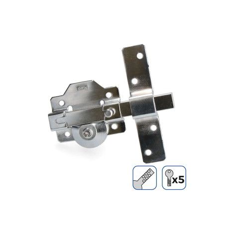 Verrou De Superficie Edm Nickel Sécurité Renforcée Avec Cylindre Rond - Edm (1/3)