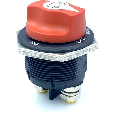 Commutateur d'Isolateur de Batterie de Voiture marche/arrêt, Max 32 V 200 A CONT 300 A INT Coupe Circuit Interrupteur de Déconnexion de Batterie pour Voitures, Bateaux,Véhicules