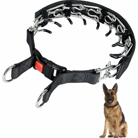 Dog Prong Training Collar, Dog Choke Collar with Snap Buckle, No Pull Dog Collar for Medium and Large Breed Dogs (2.5mm35cm) (1/5)