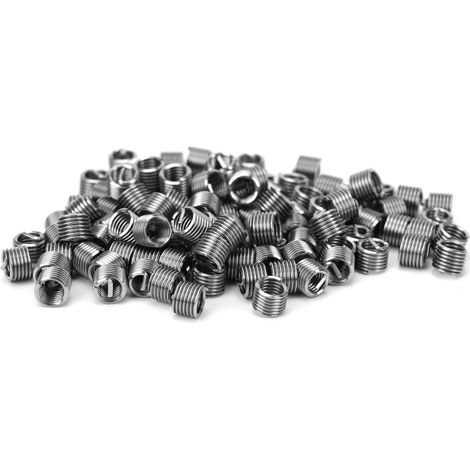 Lot de 100 inserts filetés mâles et femelles réducteurs pour écrous, outil de réparation, fixation en acier inoxydable M4x0,71,5D (1/5)