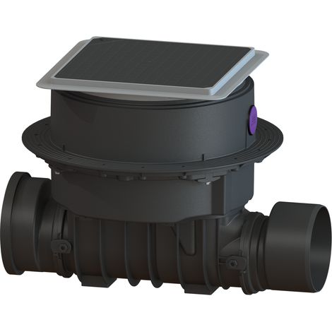-Tuyau de nettoyage Controlfix DN 200, plaque de base, noir