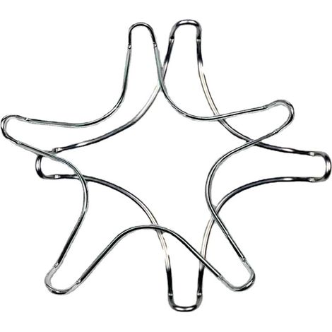 BEBUSINGOTO Reductor de acero inoxidable para encimera de gas (2 unidades), color plateado, 17,2 x 6,3 cm (1/4)