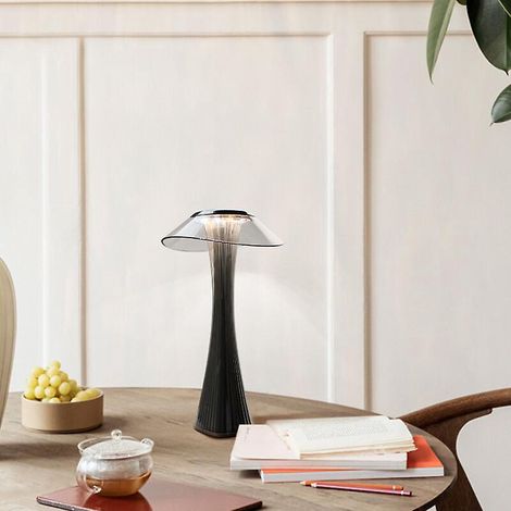 lampe De Table Design Rechargeable Lampe  Poser Led Tactile - Dimmable Titane Lampe De Chevet Usb 3w Lampe De Bureau Sans Fil Avec Batterie Et Aba