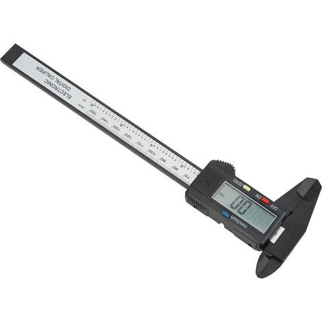Elektronischer digitaler Messschieber 0–150 mm, digitaler Messschieber für Kohlefaserverbundwerkstoffe mit LCD-Bildschirm (1/5)