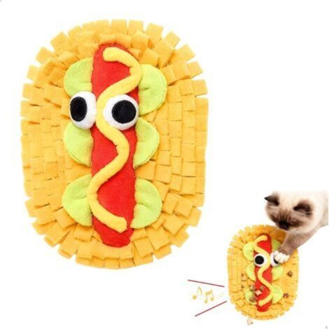 Tapis de Fouille Chien,Tapis de Fouille Chat Lavable en Polaire,Jeux Intelligence Chien Antidérapant pour Animaux Petite et Moyenne Taille,Entraînement Cognitif Enrichissant