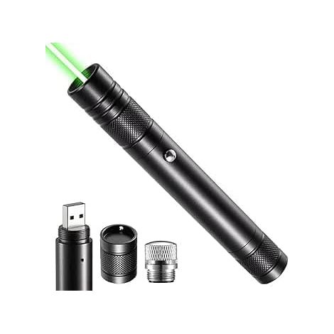 USB lampe de poche longue portée, rechargeable à haute puissance avec un capuchon d’étoile amovible polyvalente pour l’observation astronomique (1/5)