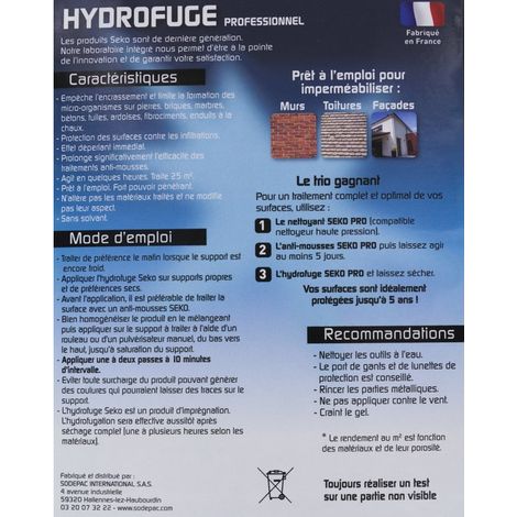 Seko Hydrofuge Pro 5l - SEKOPRO