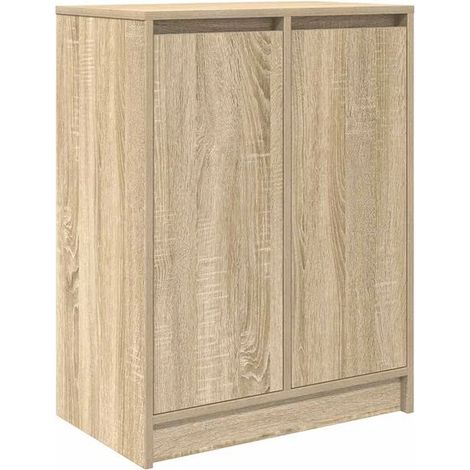 Meuble à chaussures Sonoma en chêne, 57x34x76 cm, bois d'ingénierie. (1/5)