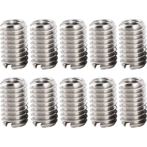 10 Pièces M4 X 0.7mm Filetage Femelle M6 X 1mm Filetage Mâle Inserts écrou Réducteur en Acier Inoxydable pour Ordinateurs Lampes Moules équipement Mécanique (1/5)