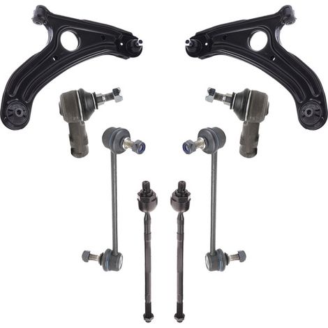 KIT BRACCIO OSCILLANTE 8 PEZZI COMPATIBILE CON HYUNDAI GETZ (TB) 1.5 CRDi 03.2003 - 09.2 / Kit Sospensione Completo OE/OEM / Bracci Oscillanti + Testine Sterzo / Sostituzione Diretta OEM
