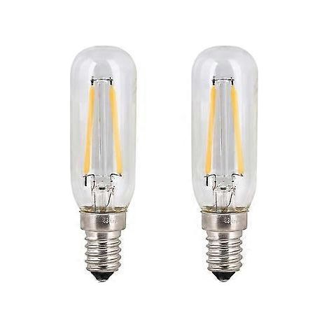 Lot de 2 ampoules LED SES 4W pour hotte aspirante, culot E14, blanc froid 6000K, T25, 40W (1/5)