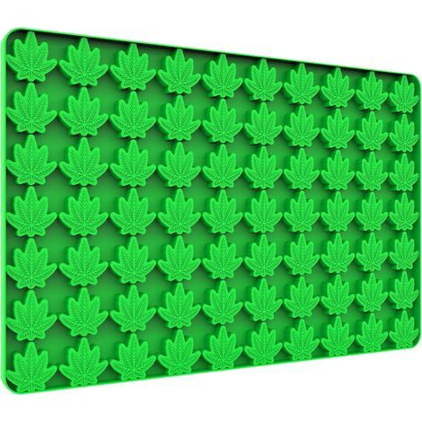 Moldes de silicona con forma de hoja para caramelos de gominola de chocolate, moldes de cera derretida con forma de hoja con espátula (hoja) (1/5)