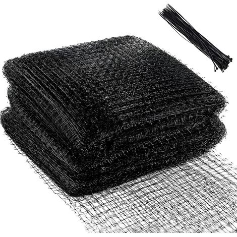 Malla antipájaros: Malla de jardín reutilizable y resistente que mide 2,1 x 30,5 m (7 x 100 pies) - Protege los árboles frutales, las hortalizas y los peces de estanque de las aves y los insectos dañi (1/5)