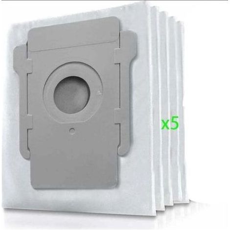 Sac à poussière Irobot Roomba i7, sac à poussière de remplacement 5 pièces pour aspirateur iRobot Roomba i7 i7+ / i7 Plus E5 E6 E7 S9 S9+ (accessoires non d'origine) (1/4)