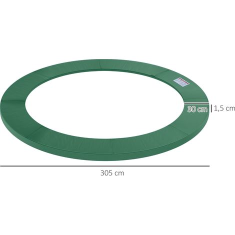 Accessoires de trampoline Couverture de bord fixe Grille de sécurité Bâche pour 8 ft à 15ft Ø 305cm Green (1/5)