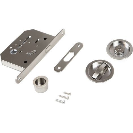 Kit de pestillo con perno redondo para puerta corredera (1/3)