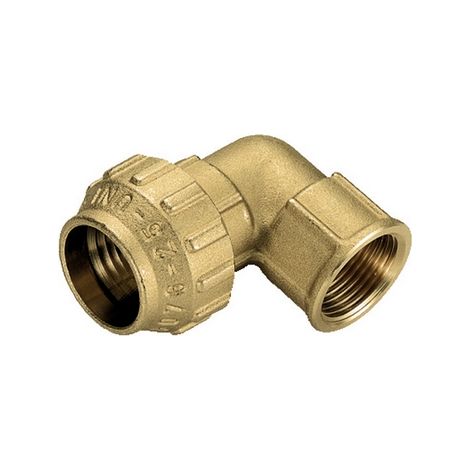 RACCORDO CURVO FEMMINA IN OTTONE TIEMME- 1/2 x 20- TIEMM- pezzi 1