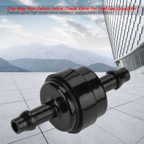 Clapet anti-retour unidirectionnel en ligne pour carburant, gaz, liquide, air (3/16") (1/5)