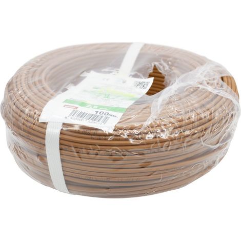 Rollo Cable Flexible 100mtrs 2,5 mm² . Libre de Halógeno -CPR-  Marrón