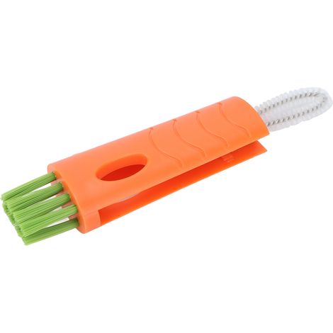5pcs Brosse de Nettoyage Rasoir Multiusage Portable en Nylon pour Tasse Assiette Orange (1/5)