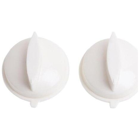 Lot de 2 boutons rotatifs pour micro-ondes - Minuterie en plastique - Commutateur de contrôle universel - Découpe de carte (1/4)