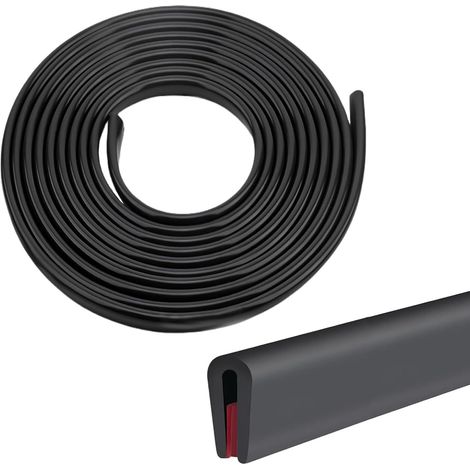Edge Protection for Sheet Metal 3 mm x 3 m, Cold and Sound Insulating Door Window Seal Rubber Entrance Sticker Epdm Draught Excluder Door Frame Edge Protection Rubber Strip