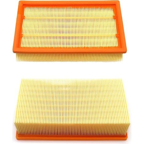Filtres plissés plats d'aspirateur de remplacement 2 pièces, pour KARCHER NT25/1 NT35/1 NT45/1 NT55/1 NT361 ECO NT561 ECO NT611 ECO, pièces de rechange de filtre d'aspirateur humide et sec (1/5)
