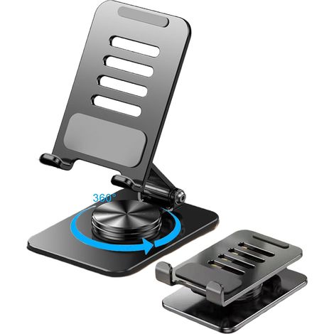 Verstellbarer und faltbarer 360°-Handyhalter – mehrfach verstellbar – kompatibel mit allen Smartphones, iPhones, iPads und Tablets (1/5)