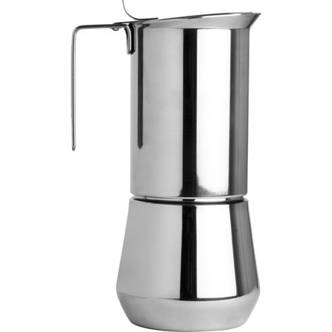 ILSA Caffettiera Espresso Turbo Express, Acciaio Inox 18/10, Tazze 6, Capacità 35 cl