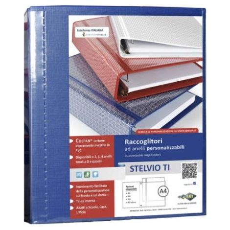 SEI Rota Stelvio TI raccoglitore ad anelli A4 Blu