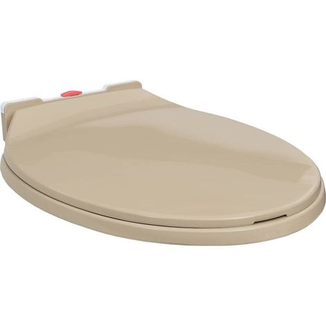 Kaelt - Abattant de toilette à fermeture amortie, à démontage rapide, beige, ovale (1/5)