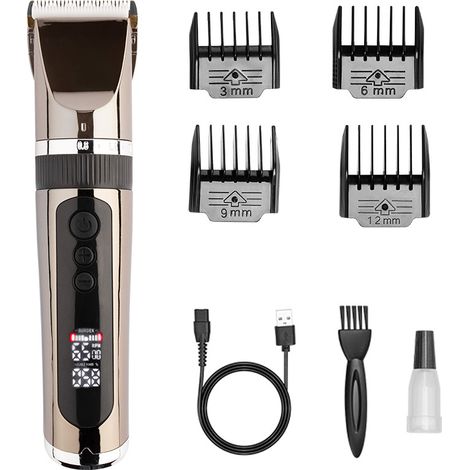 Tondeuse pour chien professionnelle électrique rechargeable à lame universelle pour chats et chiens, idéale pour les poils de Samoyèdes et de Teddys.-AquaForge (1/3)