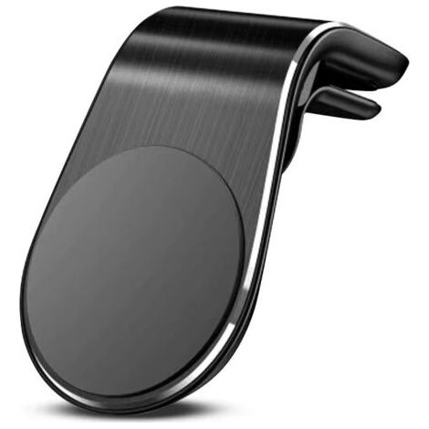 Lot de 2 supports magnétiques pour grille d'aération de voiture Ooono No2/No1 (noir, argent) (1/5)