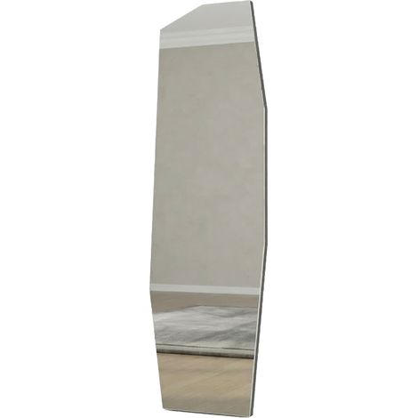Specchio Pelugo, Forma Rettangolare, Tipologia a Parete, Colore Struttura Trasparente, 40x120h cm Nero