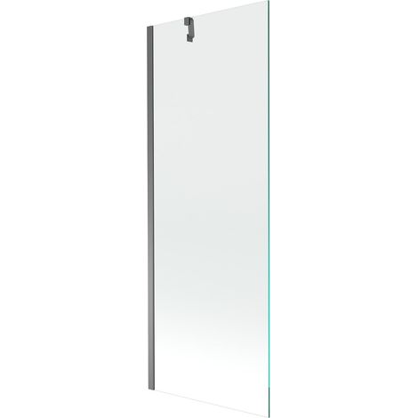 Mexen Next Badewannenwand 1-flügelig 70 x 150 cm, transparent, Gun Metal - 895-070-000-00-00-95 (1/5)