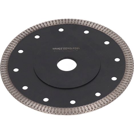 Disque de scie circulaire diamanté avec bride et grille pour meuleuse d'angle, pour la coupe de carreaux de marbre, 150 mm / 5,9 pouces (1/5)