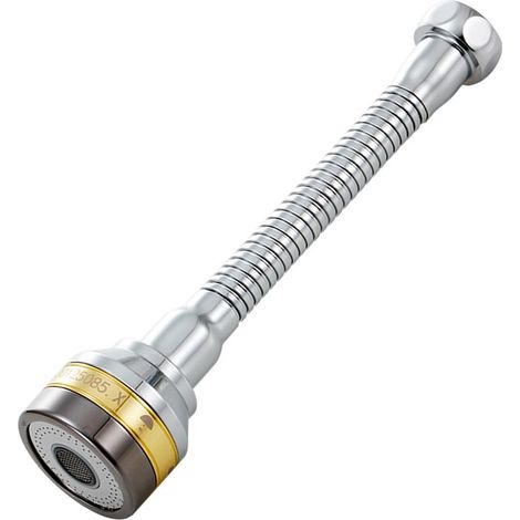 Tête de pulvérisation universelle pour robinet de cuisine, aérateur de robinet, acier inoxydable et laiton massif, accessoires rotatifs à 360°, 3 modes de débit réglables, anti-éclaboussures, booster (1/4)
