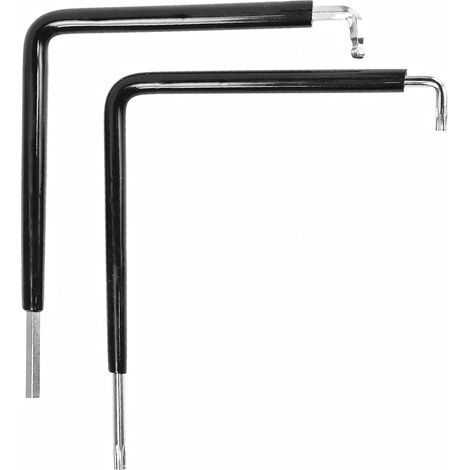 Lot de 2 Outils de Réglage pour Fenêtres avec Film Thermorétractable, Clé de Réglage pour Montage des Fenêtres, Clé Torx 15, Hexagone 4 mm et Tête Sphérique 4 mm (1/5)